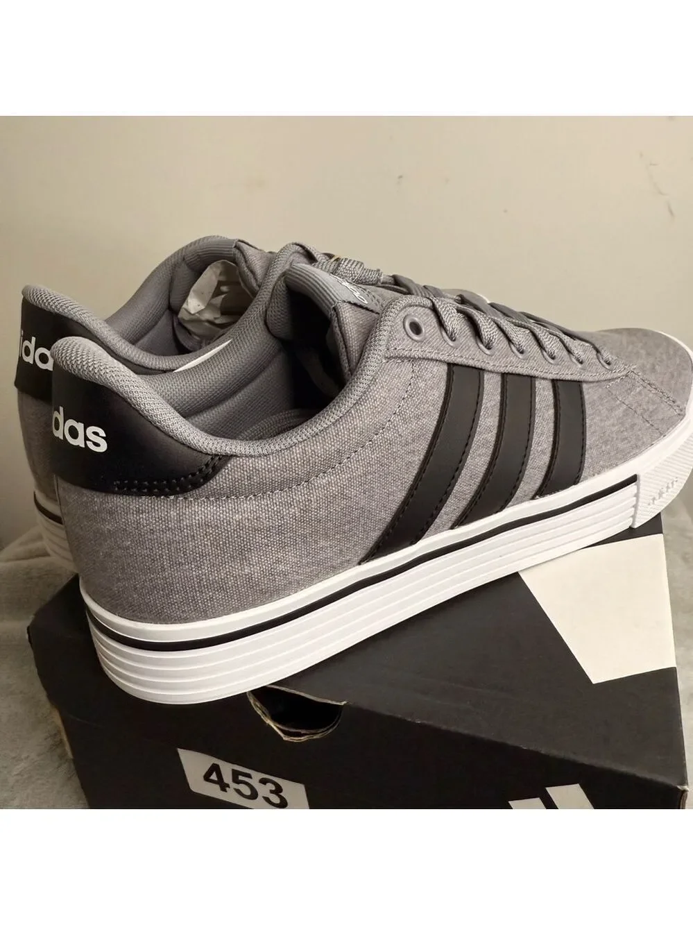 Adidas Daily 4.0 Grey/Black Canvas Sneakers - Men’s 8.5/Women’s 9.5 - New in Box